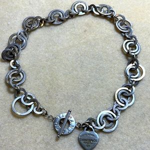 Silver necklace imitation Tiffany & Co